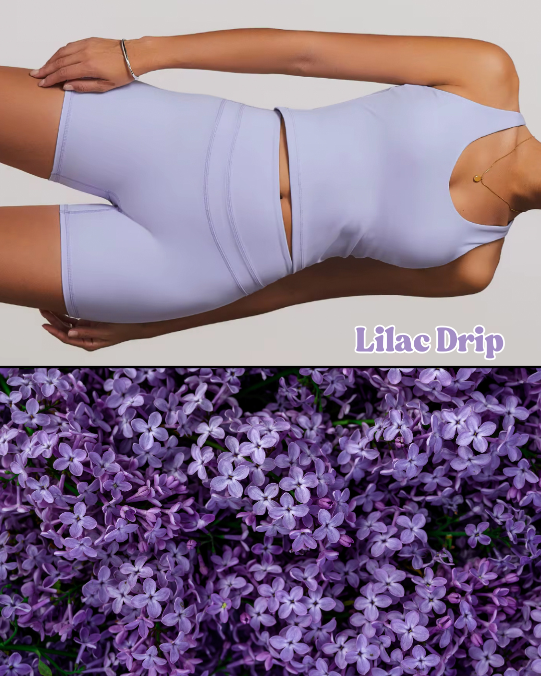 Lilac Drip Halter Top