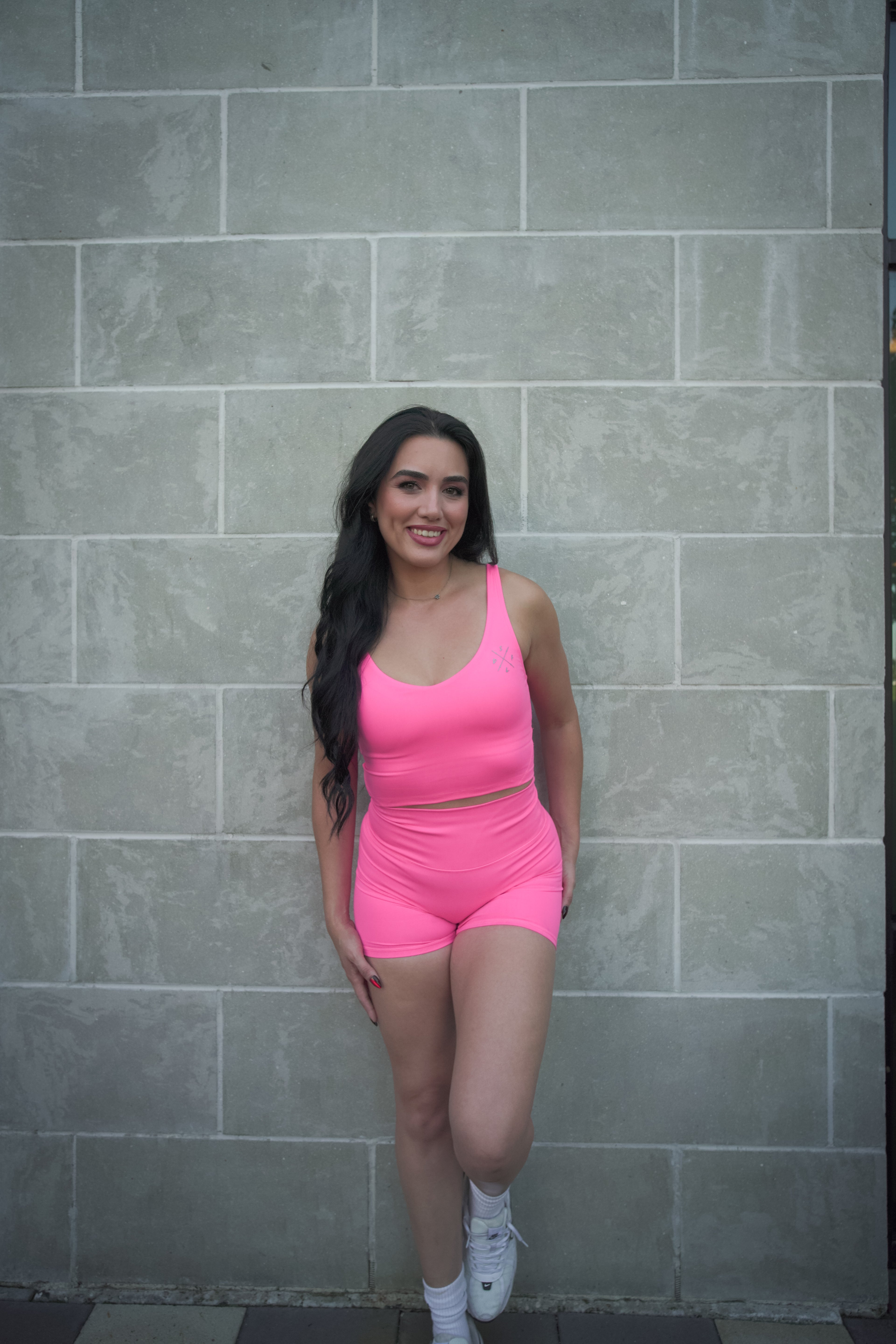 Slay Berry sculpted top
