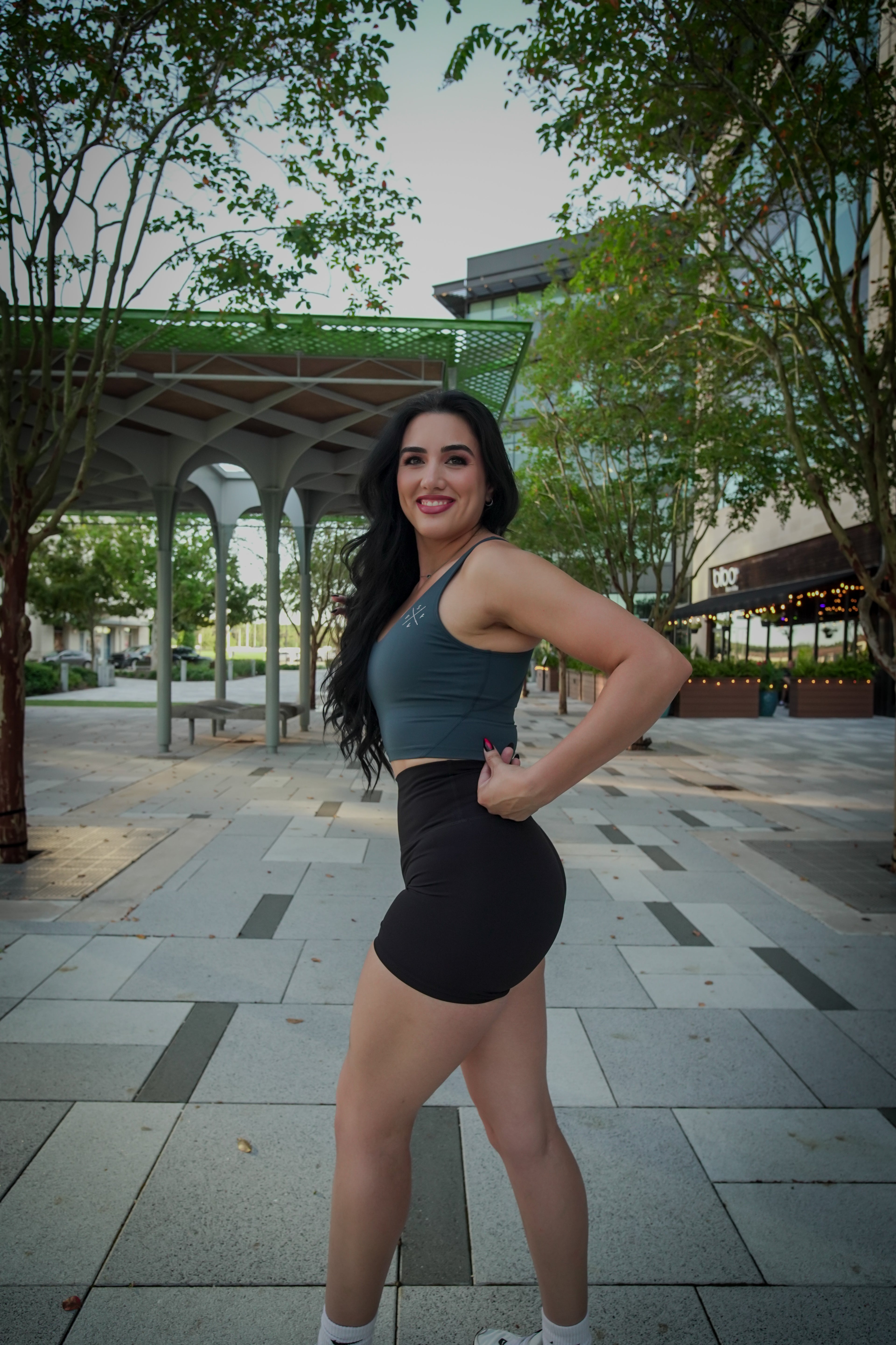 Dark Teal sculpted top