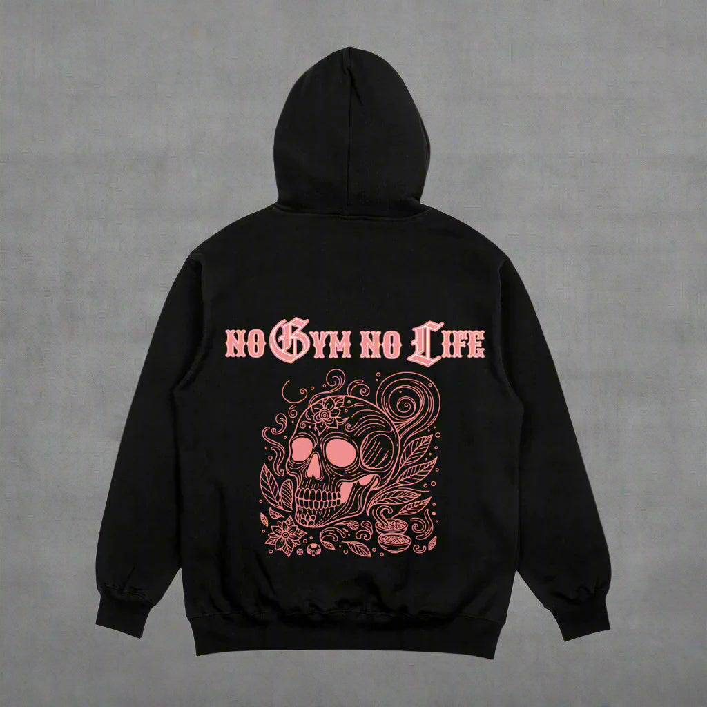 Pink No Gym No Life Hoodie